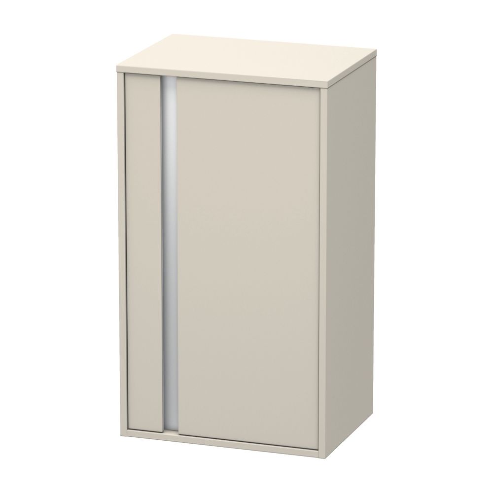 Duravit Ketho Halbhochschrank Dekor 360x500x880mm, Taupe Matt, 1 Tür R, 2 Glasfach... DURAVIT-KT1266R9191 4053424338545 (Abb. 1)