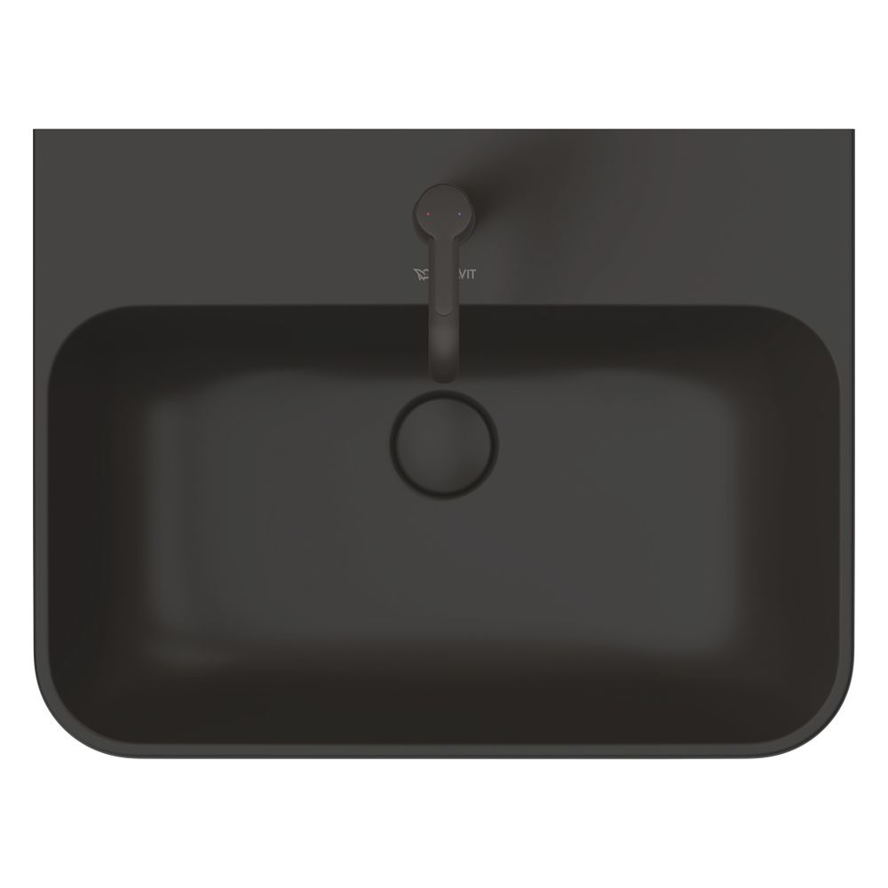 Duravit Happy D.2 Plus Aufsatzbecken 600mm, Anthrazit Matt, WonderGliss, rechtecki... DURAVIT-23606013001 4053424702261 (Abb. 4)