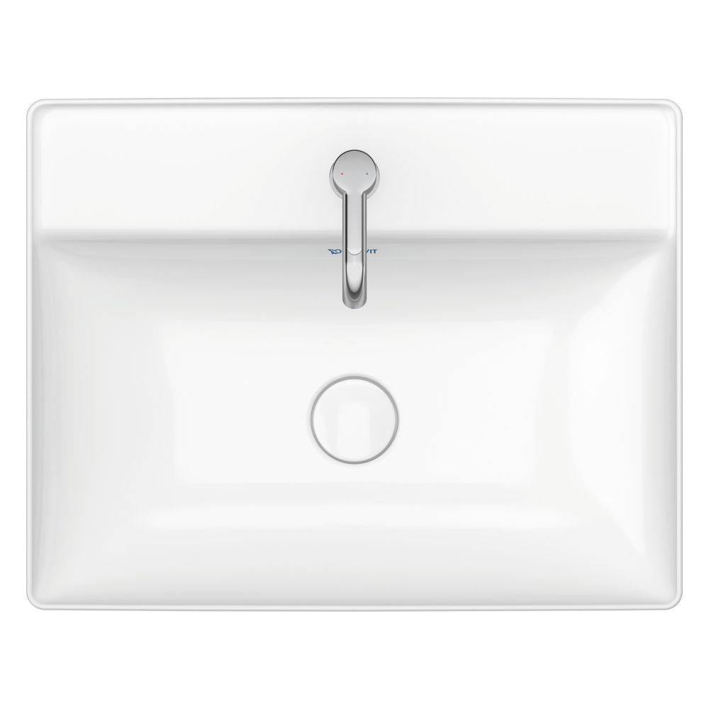 Duravit DuraSquare Aufsatzbecken 600mm, Weiß Hochglanz, DuraCeram, Rechteckig, mit ... DURAVIT-2354600041 4053424151212 (Abb. 7)