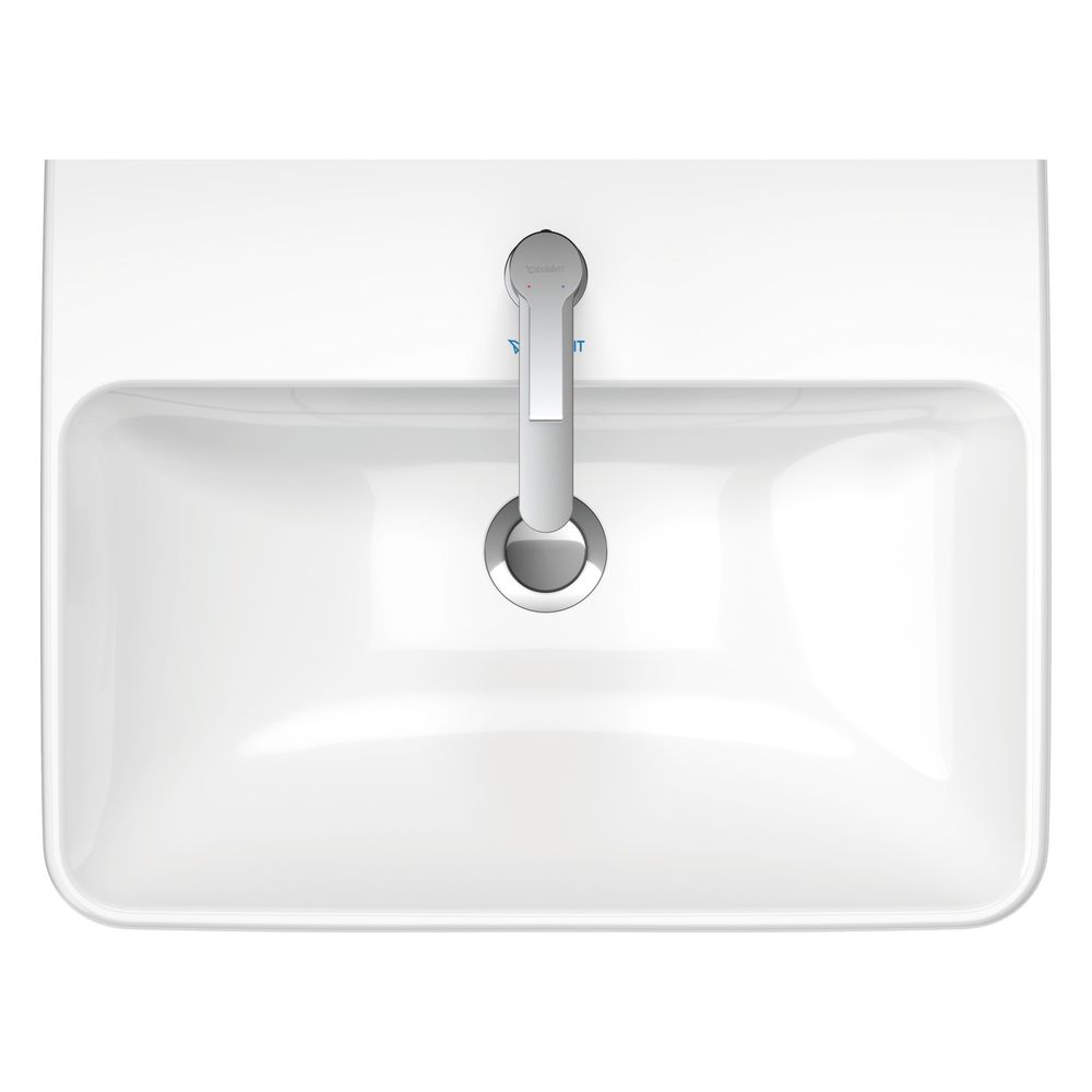 Duravit ME by Starck Waschtisch 460x600x180mm wh Weiß HG, Rechteckig, WonderGliss,... DURAVIT-23356000001 4021534966583 (Abb. 7)