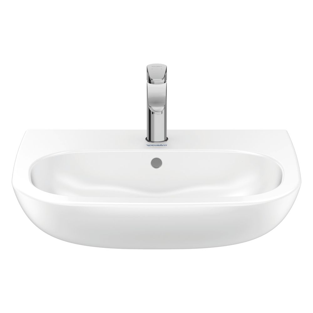 Duravit D-Code Waschtisch 460x600x175mm wandhäng., Weiß Hochglanz, Halbrund, 1 WP m... DURAVIT-2310600000 4021534344053 (Abb. 4)