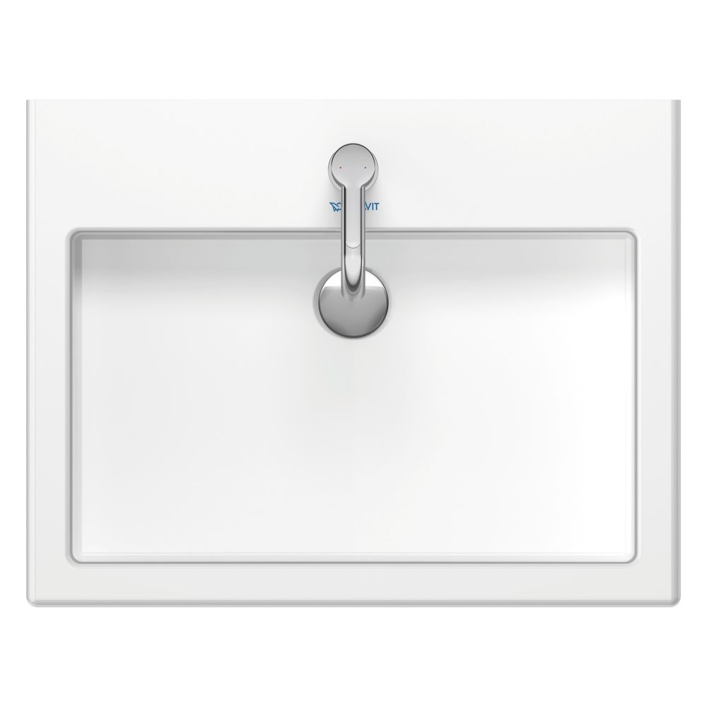 Duravit Vero Waschtisch 470x600x165mm mit HLB Aufsatz, Weiß Hochglanz, Rechteckig, ... DURAVIT-0454600000 4021534217265 (Abb. 4)