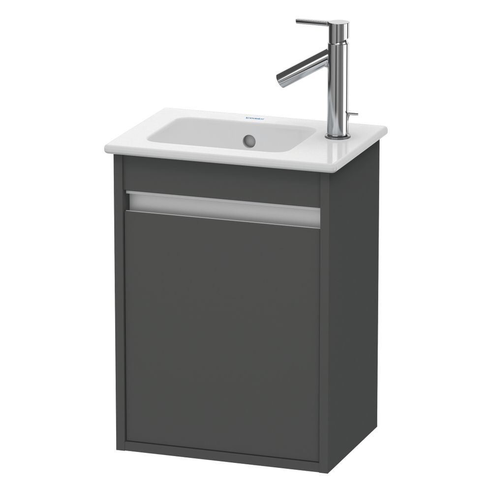 Duravit Ketho Waschtischunterbau wandh. 285x400x550mm L, Graphit Matt, Griffleiste... DURAVIT-KT6417L4949 4053424449579 (Abb. 4)