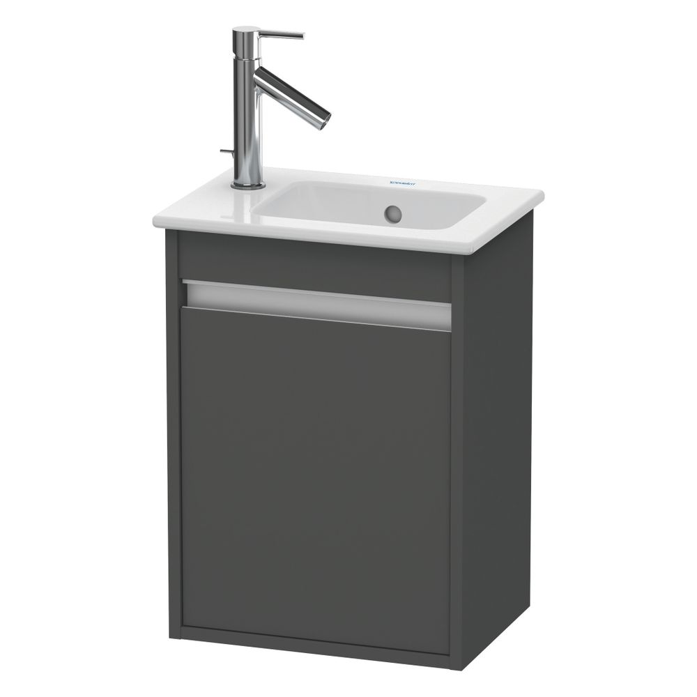 Duravit Ketho Waschtischunterbau wandh. 285x400x550mm, R Graphit Matt, Griffleiste... DURAVIT-KT6417R4949 4053424449685 (Abb. 4)
