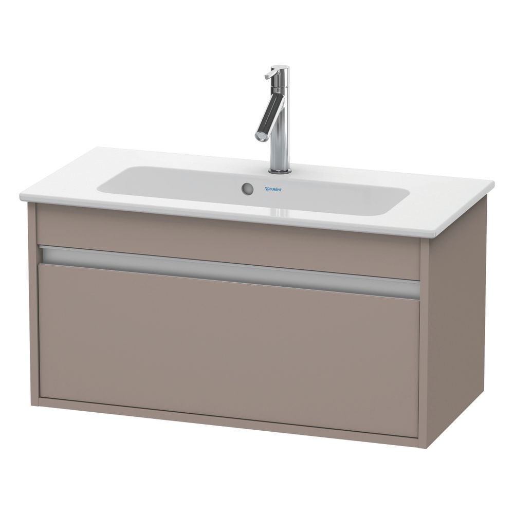 Duravit Ketho Waschtischunterbau wandh. 385x800x410mm, Compact Basalt Matt, Griffl... DURAVIT-KT642304343 4053424455549 (Abb. 4)