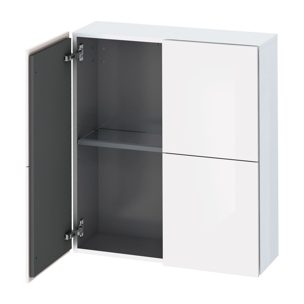 Duravit L-Cube Halbhochschrank Dekor 243x700x800mm Eiche Marmoriert Matt, Türen B,... DURAVIT-LC116705555 4067116356250 (Abb. 1)