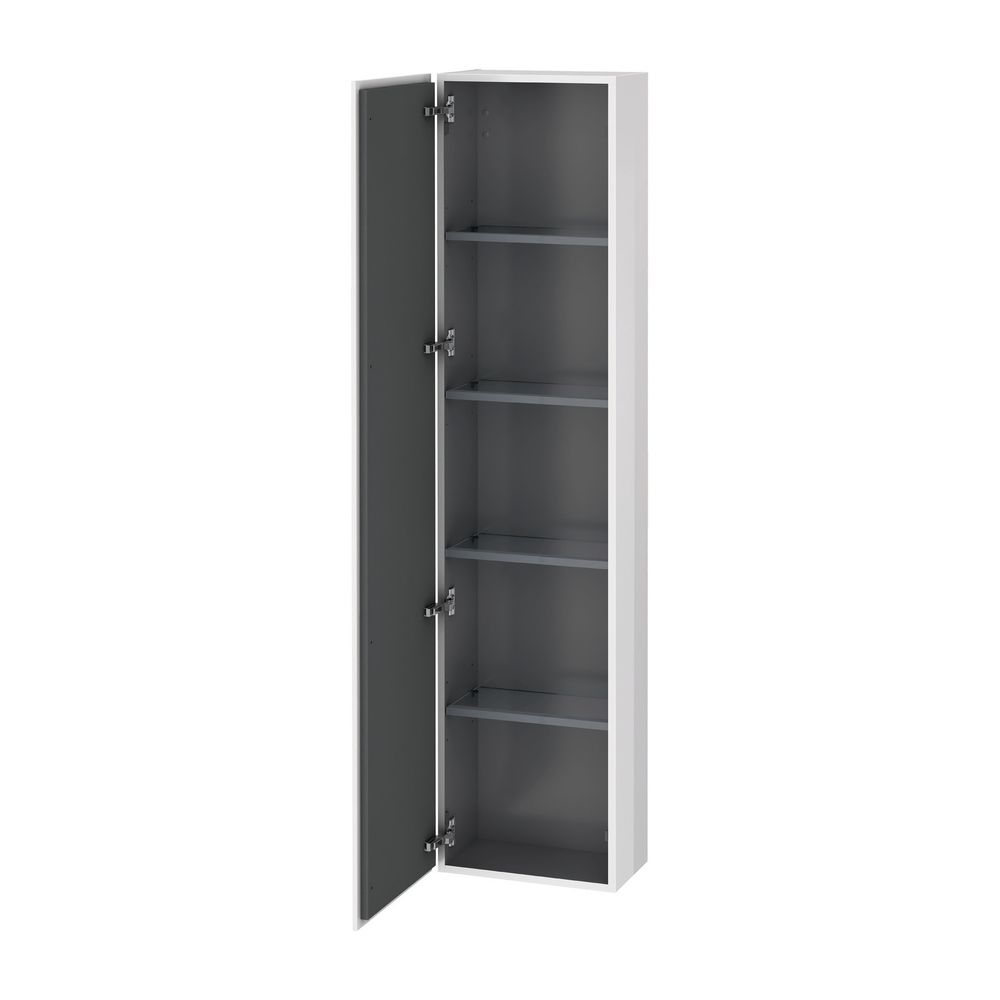 Duravit L-Cube Hochschrank Echtholzfurnier 243x400x1760mm Weiß SM, 1 Tür L, Griffl... DURAVIT-LC1170L8484 4067116014730 (Abb. 1)