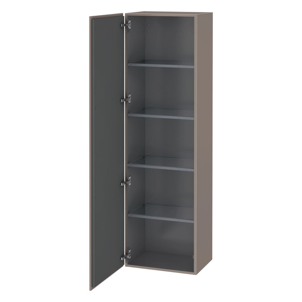 Duravit L-Cube Hochschrank Echtholzfurnier 363x500x1760mm, Basalt Matt, 1 Tür L, G... DURAVIT-LC1181L4343 4053424302089 (Abb. 4)