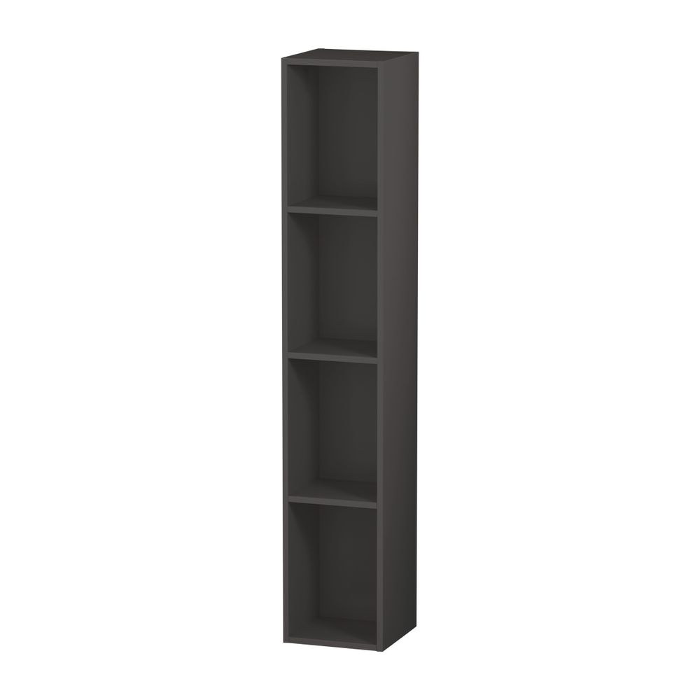 Duravit L-Cube Regalelement Wandmontage 180x180x1000mm, Graphit Matt, 4 oF, mit Be... DURAVIT-LC120504949 4053424296876 (Abb. 1)