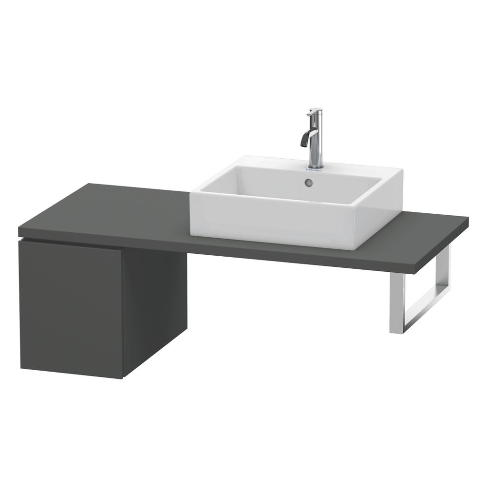 Duravit L-Cube Unterschrank für Konsole Echtholzfurnier, 547x320x400mm Graphit Mat... DURAVIT-LC583004949 4053424372433 (Abb. 4)