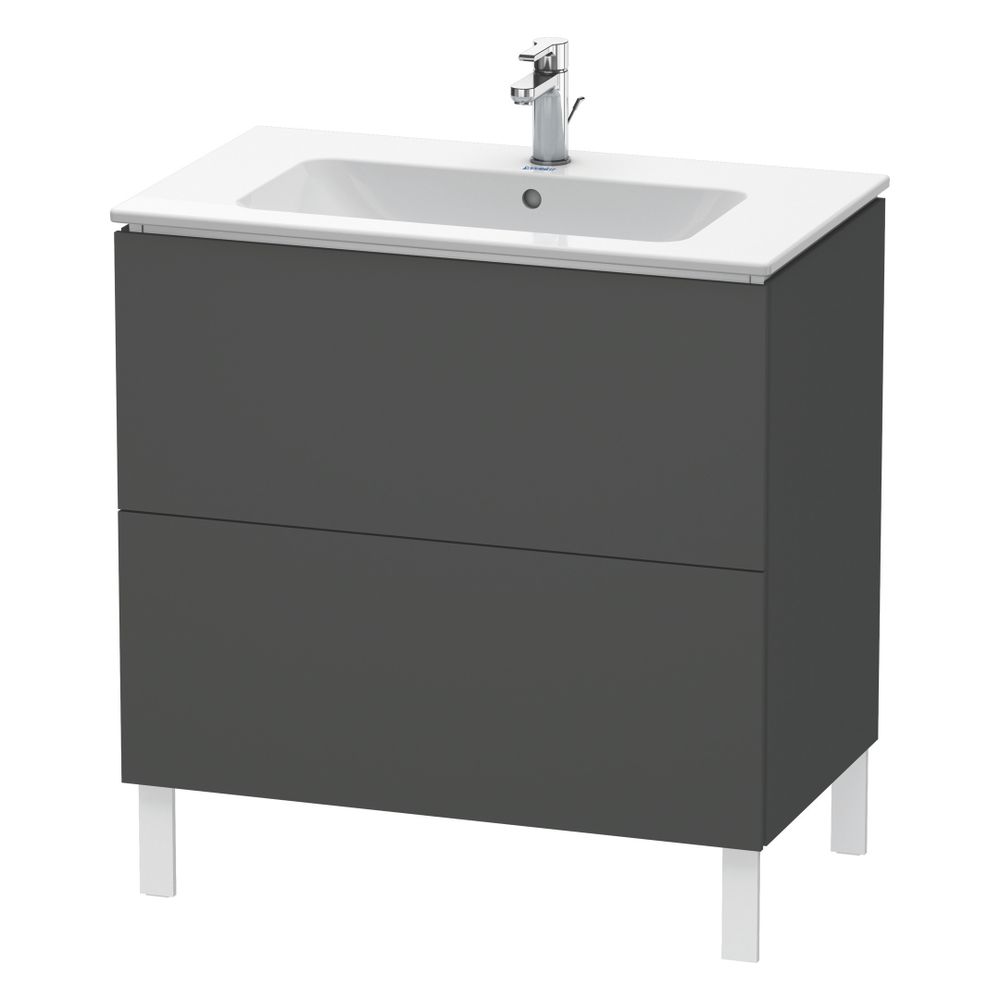 Duravit L-Cube Waschtischunterbau bodenstehend 481x820x704mm Graphit Matt, Grifflo... DURAVIT-LC662604949 4053424002125 (Abb. 4)