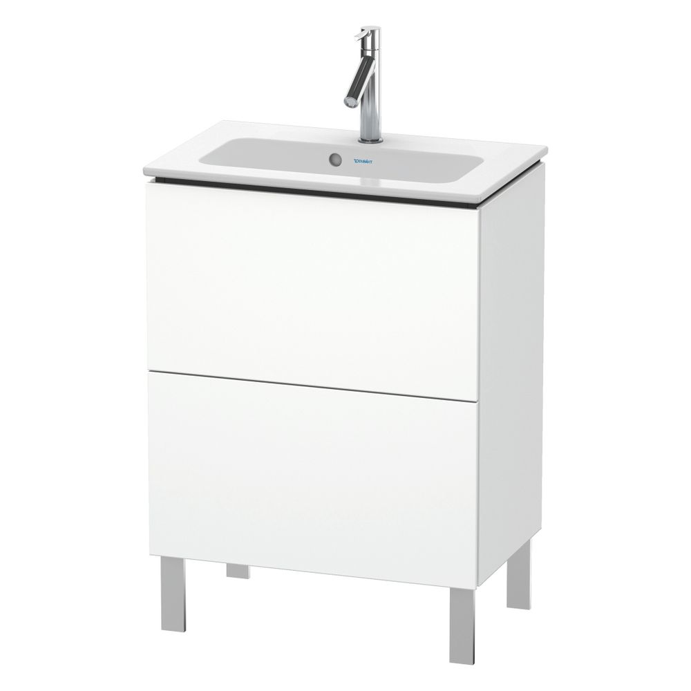Duravit L-Cube Waschtischunterbau bodenstehend 391x620x704mm, Mattweiß, Grifflos, ... DURAVIT-LC667301818 4053424451138 (Abb. 4)