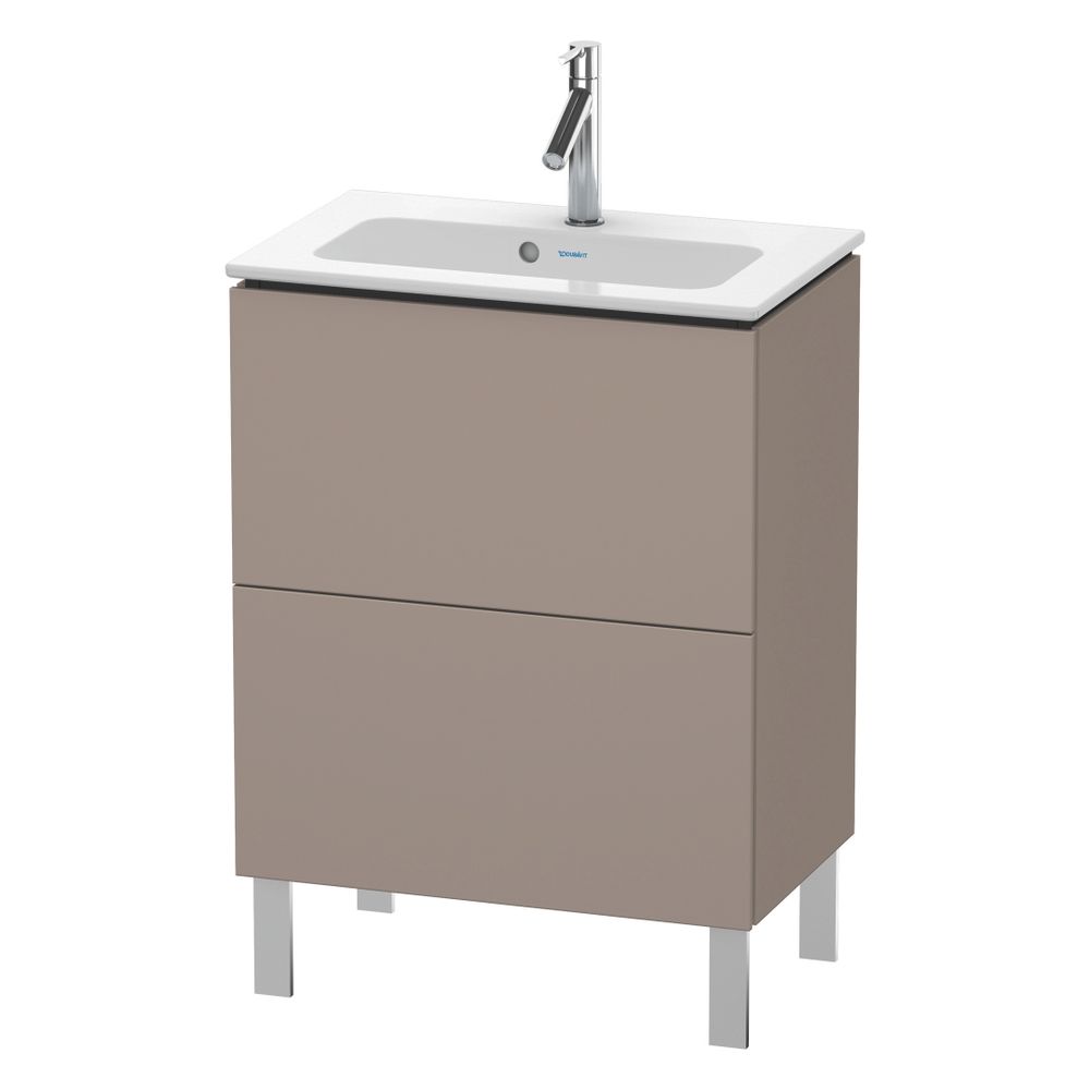 Duravit L-Cube Waschtischunterbau bodenstehend 391x620x704mm Basalt Matt/ Grifflos... DURAVIT-LC667304343 4053424452562 (Abb. 4)