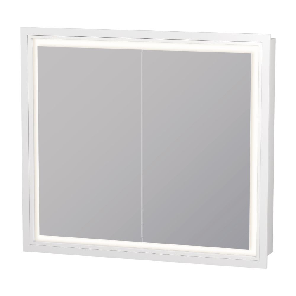 Duravit L-Cube Spiegelschrank Einbau 155x800x700mm, Weiß, 2 Türen L/R, 2 Glasf... DURAVIT-LC7651018180000 4067116100921 (Abb. 1)