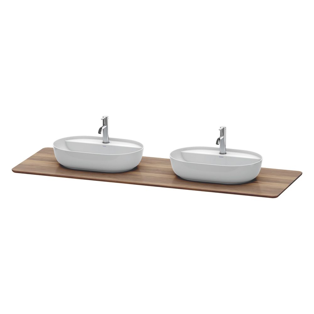 Duravit Luv Massivholzkonsole 595x1783x25mm, 2 Ausschnitte/Waschplätze, Amerikanis... DURAVIT-LU9462B7777 4053424465920 (Abb. 4)