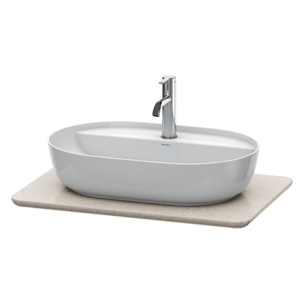 Duravit Luv Konsole 475x688x20mm, 1 Ausschnitt/Waschplatz, Luv Konsole, Sand polie... DURAVIT-LU946502525 4053424465975 (Abb. 4)