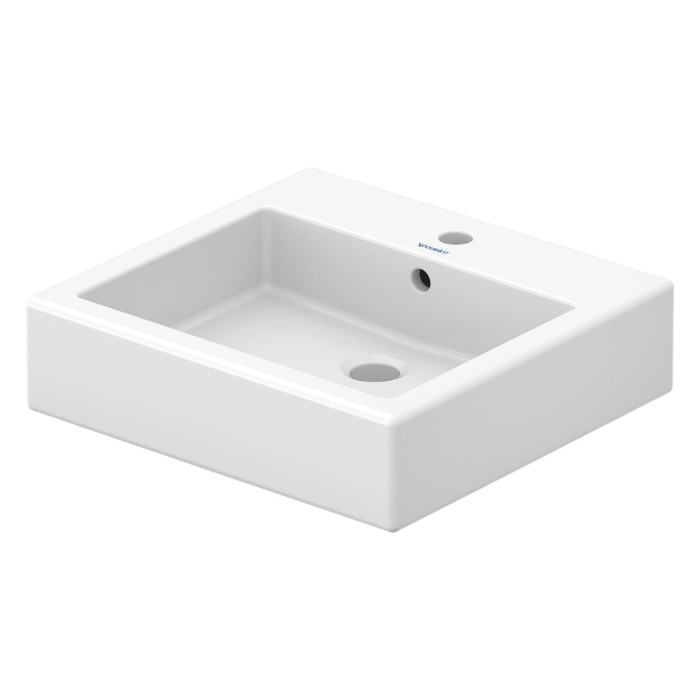 Duravit Vero Aufsatzbecken 500mm, Weiß Hochglanz, Rechteckig, mit HLB, mit Überlauf... DURAVIT-0452500000 4021534434150 (Abb. 4)