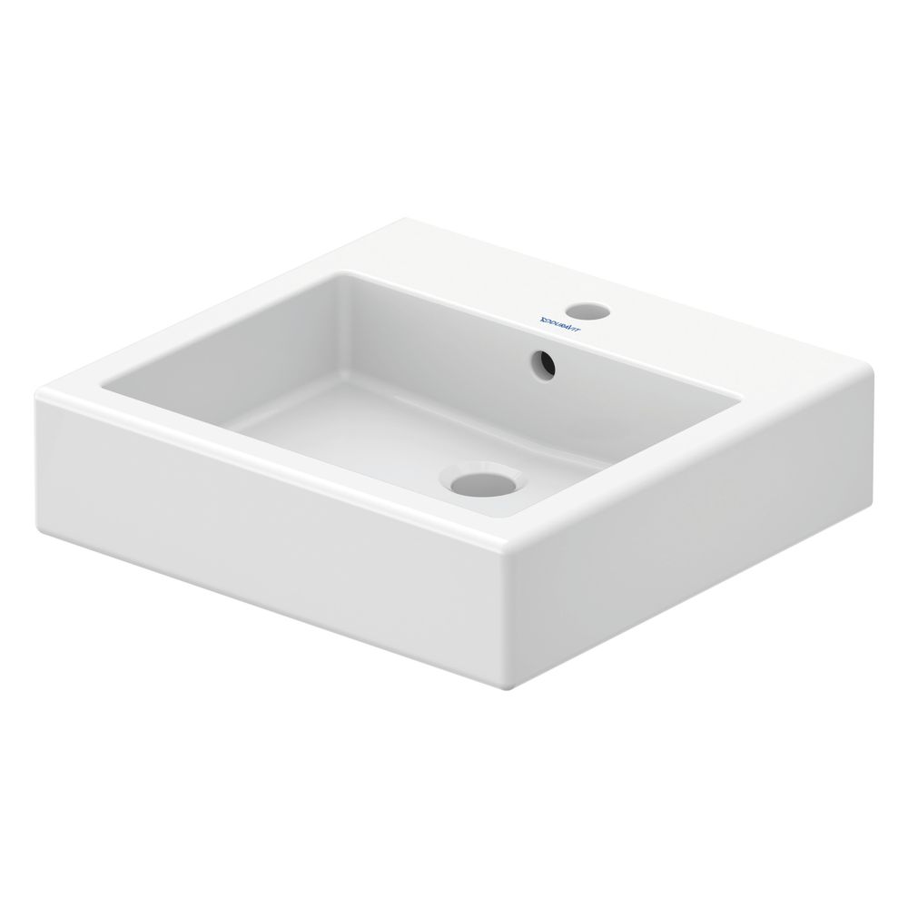 Duravit Vero Waschtisch 470x500x175mm wandhäng., Weiß Hochglanz, Rechteckig, 1 WP m... DURAVIT-0454500000 4021534269301 (Abb. 4)