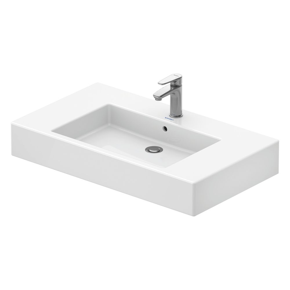 Duravit Vero Waschtisch 490x850x170mm, WonderGliss, Weiß Hochglanz, Rechteckig, 1 ... DURAVIT-03298500001 4021534317422 (Abb. 4)