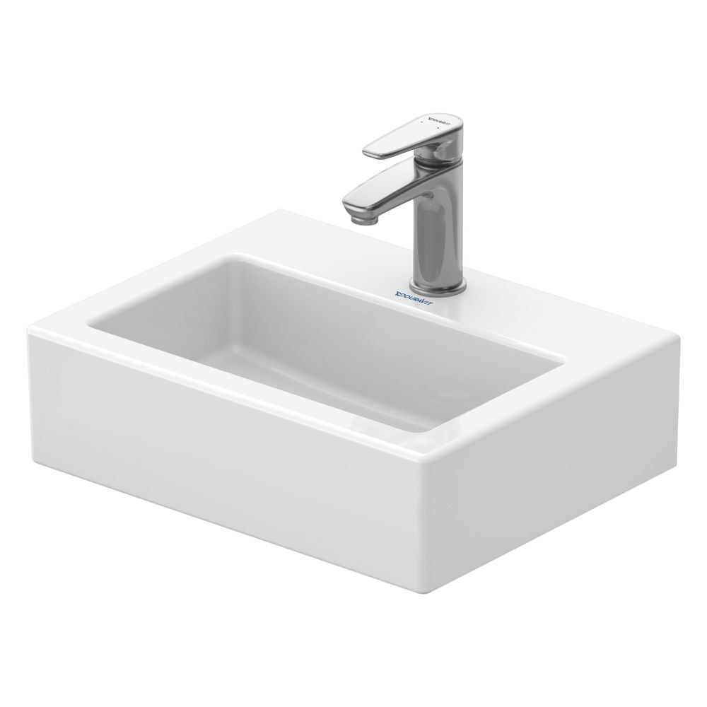 Duravit Vero Handwaschbecken 350x450x160mm, Weiß Hochglanz, Rechteckig,1 Waschplatz... DURAVIT-0704450041 4021534786662 (Abb. 4)