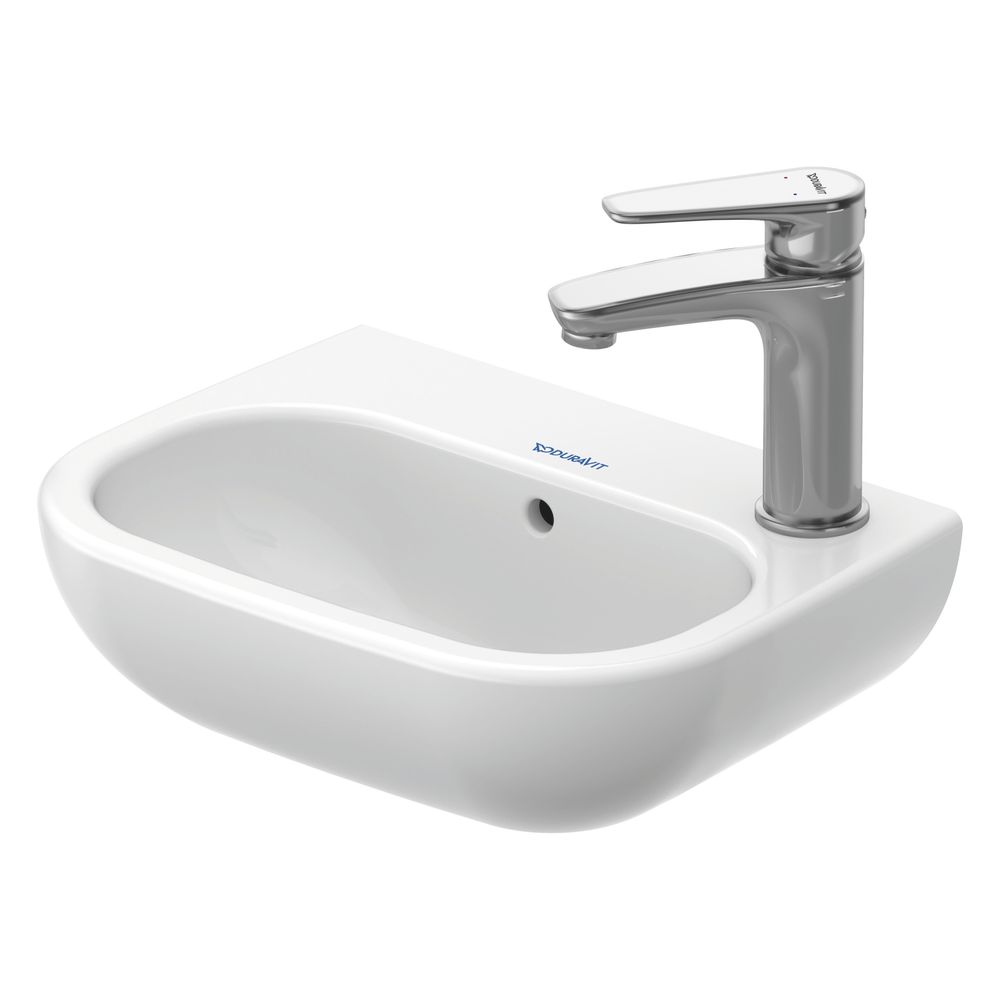 Duravit D-Code Handwaschbecken 270x360x130mm, Weiß Hochglanz, Rechteckig, 1 Waschpl... DURAVIT-0705360008 4021534687631 (Abb. 4)