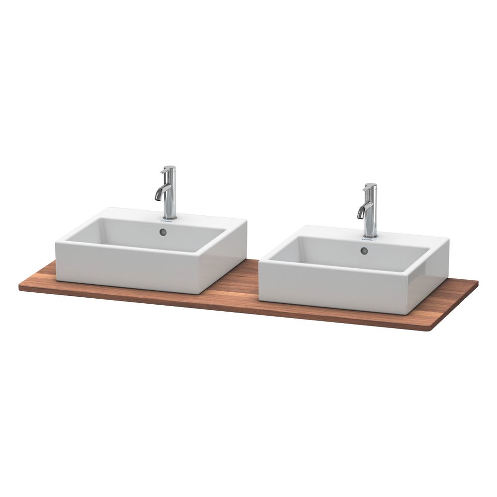 Duravit XSquare Massivholzkonsole 550x1400x20mm, 2 Ausschnitte/Waschplätze, Amerik... DURAVIT-XS064GB7777 4053424569826 (Abb. 4)