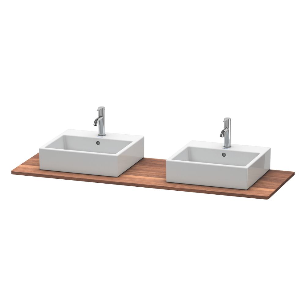 Duravit XSquare Massivholzkonsole 550x1600x20mm, 2 Ausschnitte/Waschplätze, Amerik... DURAVIT-XS064HB7777 4053424569833 (Abb. 4)