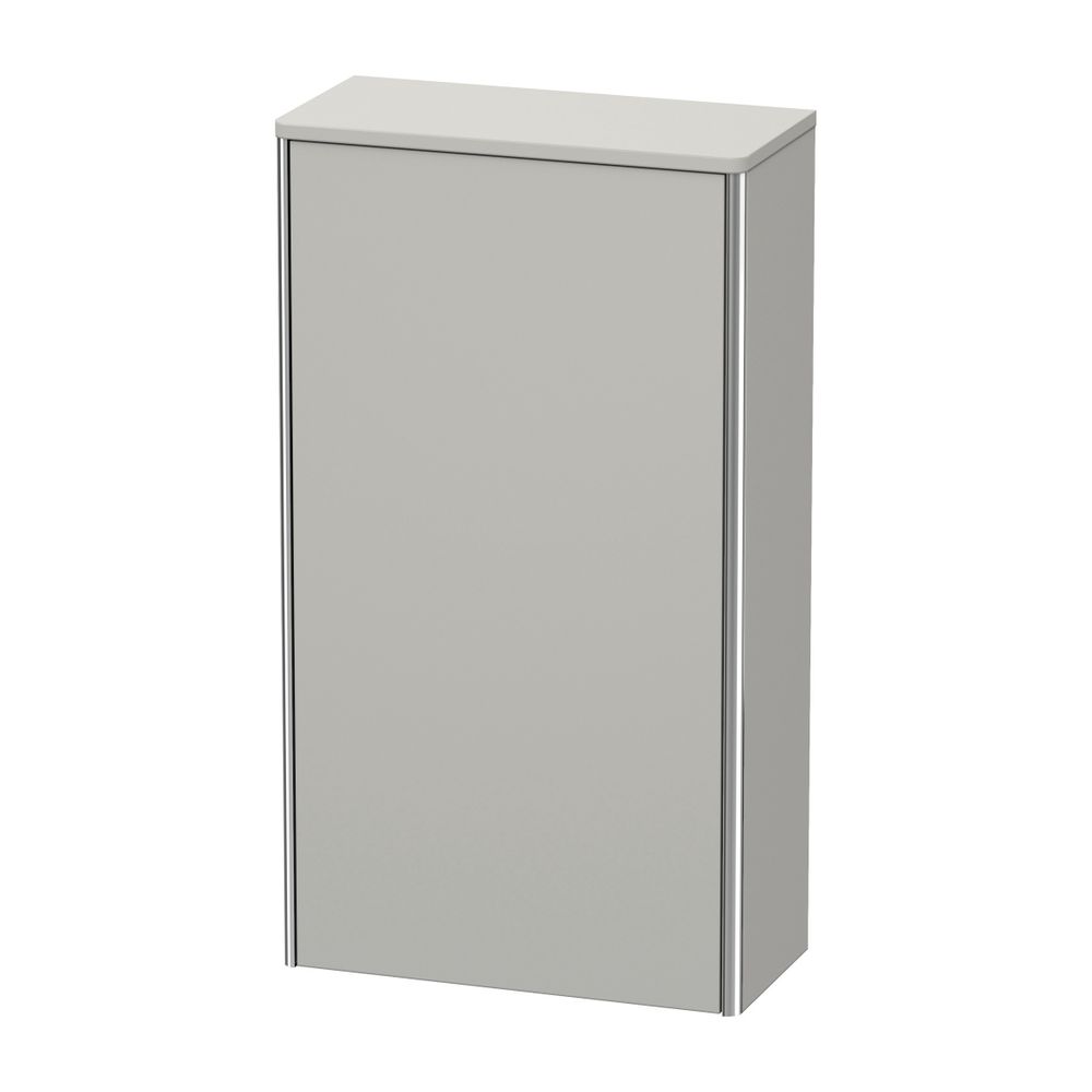 Duravit XSquare Halbhochschrank Dekor 236x500x896mm Betongrau Matt, 1 Tür L, 2 Gla... DURAVIT-XS1303L0707 4053424569864 (Abb. 1)