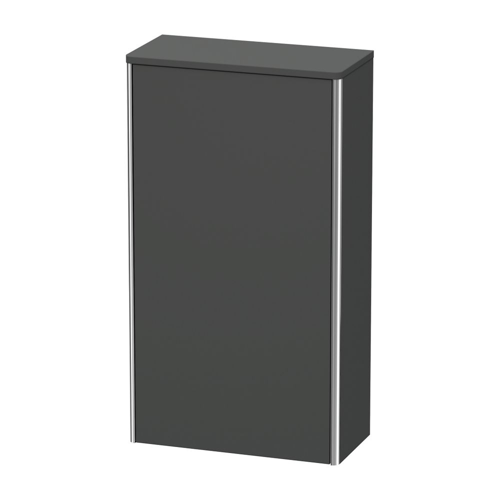 Duravit XSquare Halbhochschrank Dekor 236x500x896mm Graphit Matt, 1 Tür L, 2 Glas-... DURAVIT-XS1303L4949 4053424569895 (Abb. 1)
