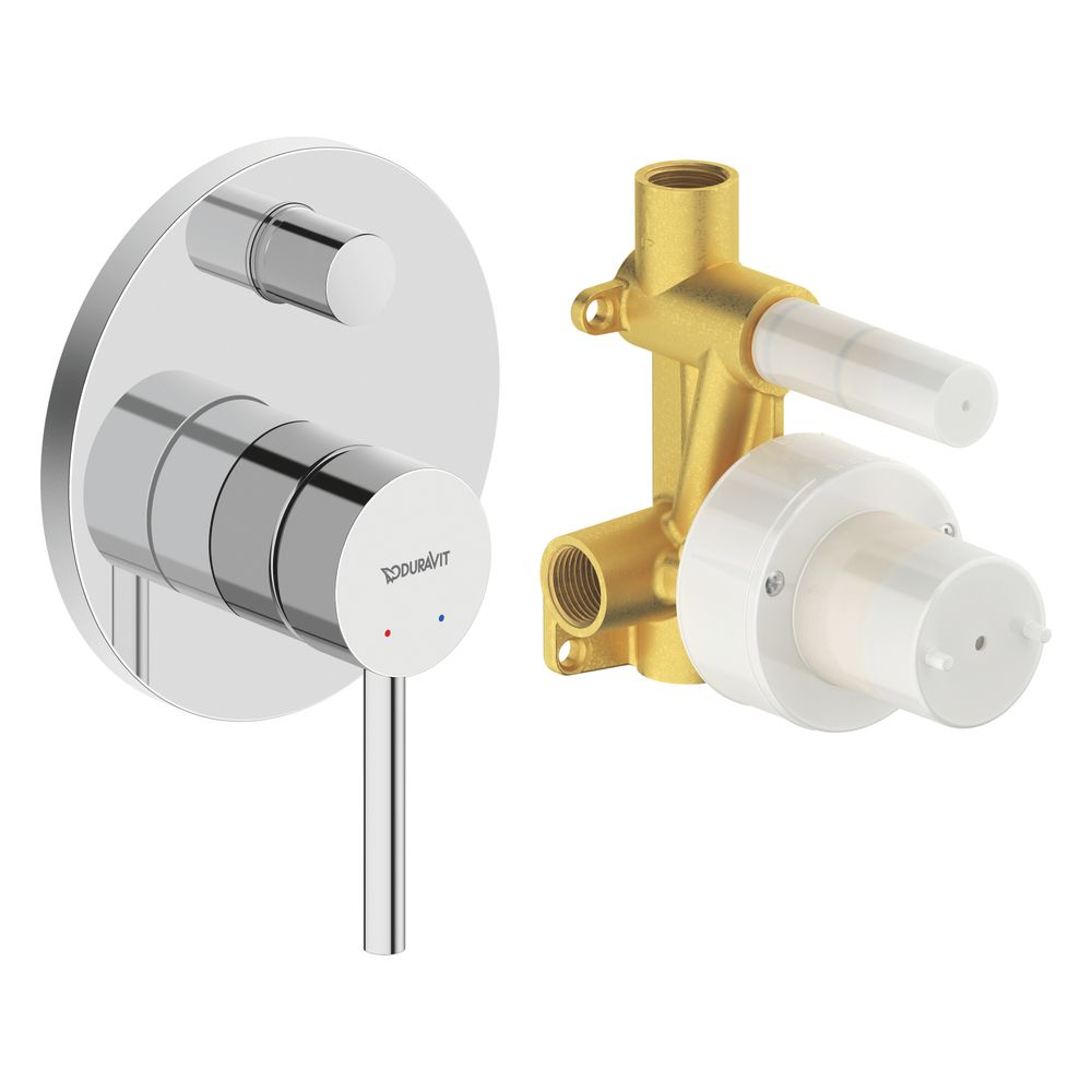 Duravit Circle Einhebelmischer Unterputz Set, 2 Verbraucher, Chrom, Wanneneinlauf... DURAVIT-CE4210008010 4067116104523 (Abb. 7)