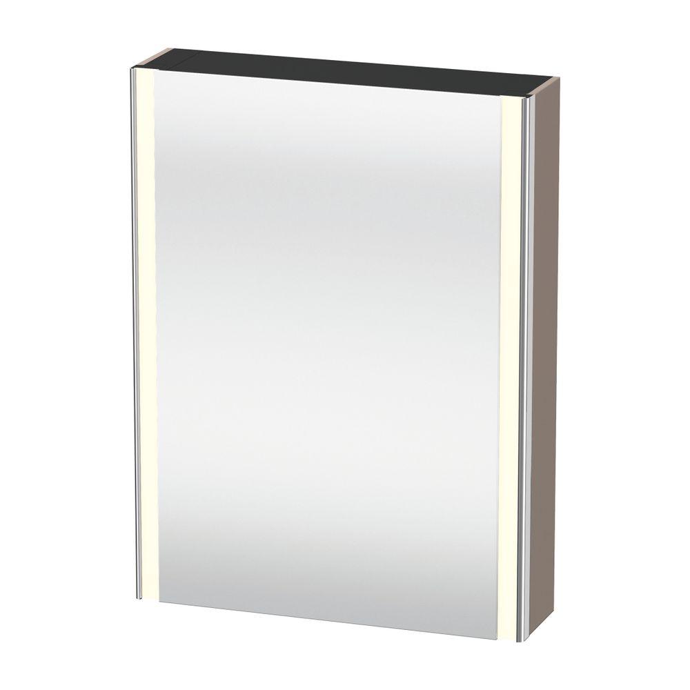 Duravit XSquare Spiegelschrank Wandmontage 155x600x800mm, Basalt, 1 Tür L, 2 G... DURAVIT-XS7111L43430000 4063382376480 (Abb. 3)