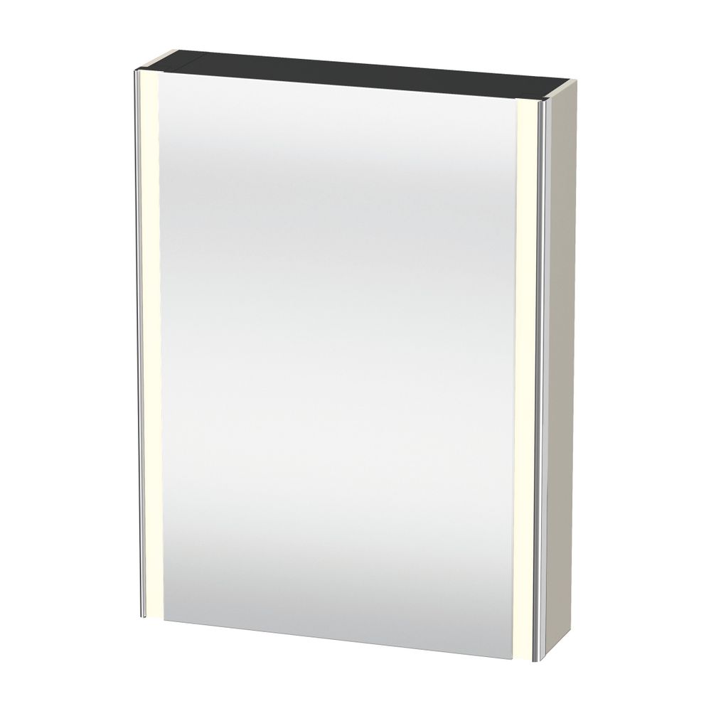 Duravit XSquare Spiegelschrank Wandmontage 155x600x800mm, Taupe, 1 Tür L, 2 Gl... DURAVIT-XS7111L91911000 4063382376404 (Abb. 1)