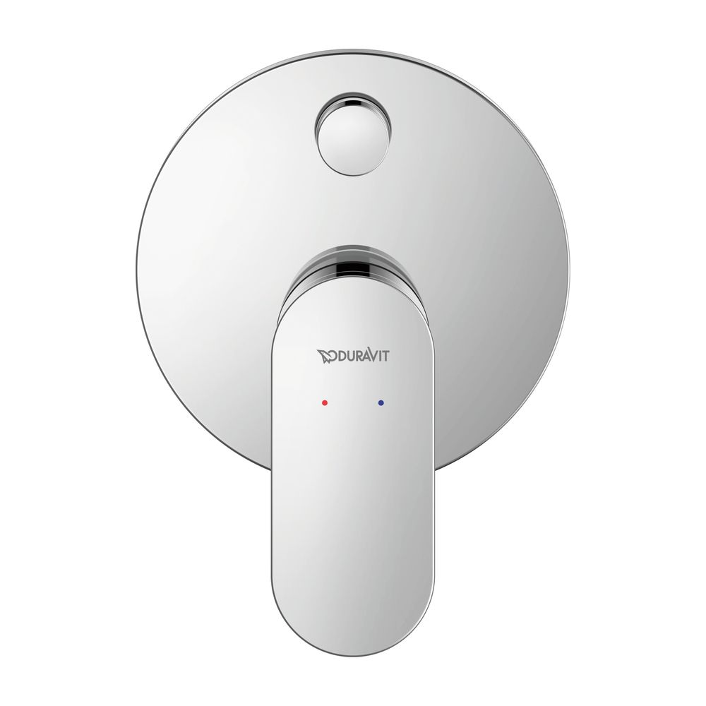 Duravit Wave Einhebelmischer Unterputz Set, 2 Verbraucher, Chrom, 24l/min, Rosett... DURAVIT-WA4210008010 4067116105605 (Abb. 1)