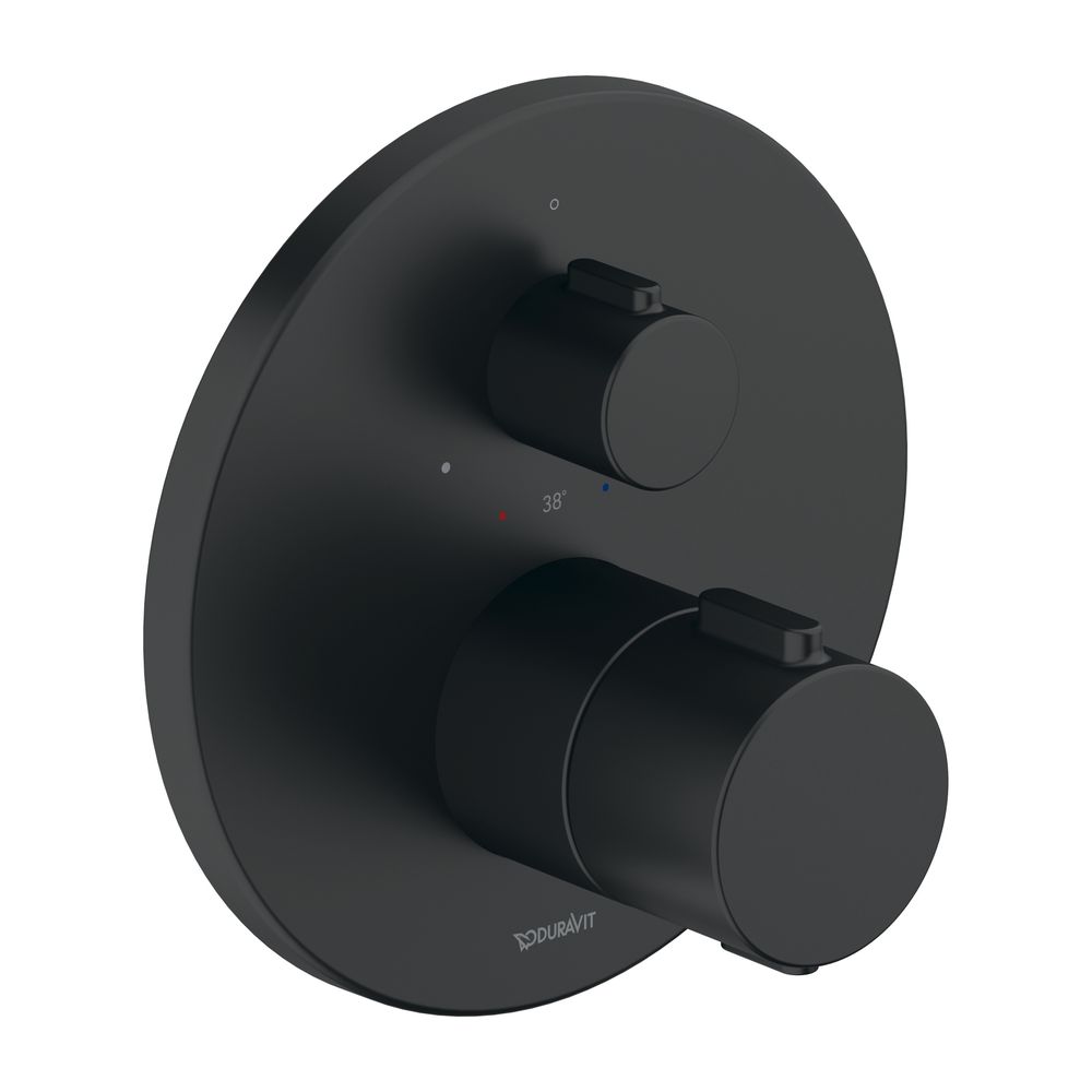 Duravit Thermostatarmaturen Thermostat Unterputz, 1 Verbraucher, Mattschwarz 20, ... DURAVIT-TH4200016046 4067116316377 (Abb. 1)