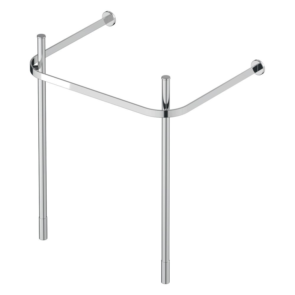 Duravit Happy D.2 Metallkonsole 491x623x750-800mm variabel, Chrom poliert, bodenste... DURAVIT-0030781000 4021534923296 (Abb. 4)