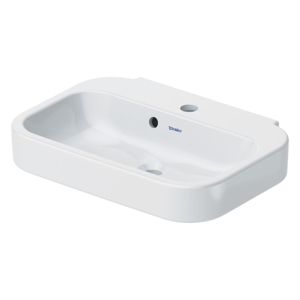 Duravit Happy D.2 Handwaschbecken 360x500x145mm, Weiß Hochglanz, WonderGliss, Rech... DURAVIT-07095000001 4021534855849 (Abb. 4)