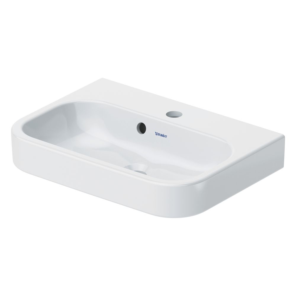 Duravit Happy D.2 Handwaschbecken 360x500x140mm, Weiß Hochglanz, WonderGliss, Rech... DURAVIT-07105000001 4021534856013 (Abb. 7)