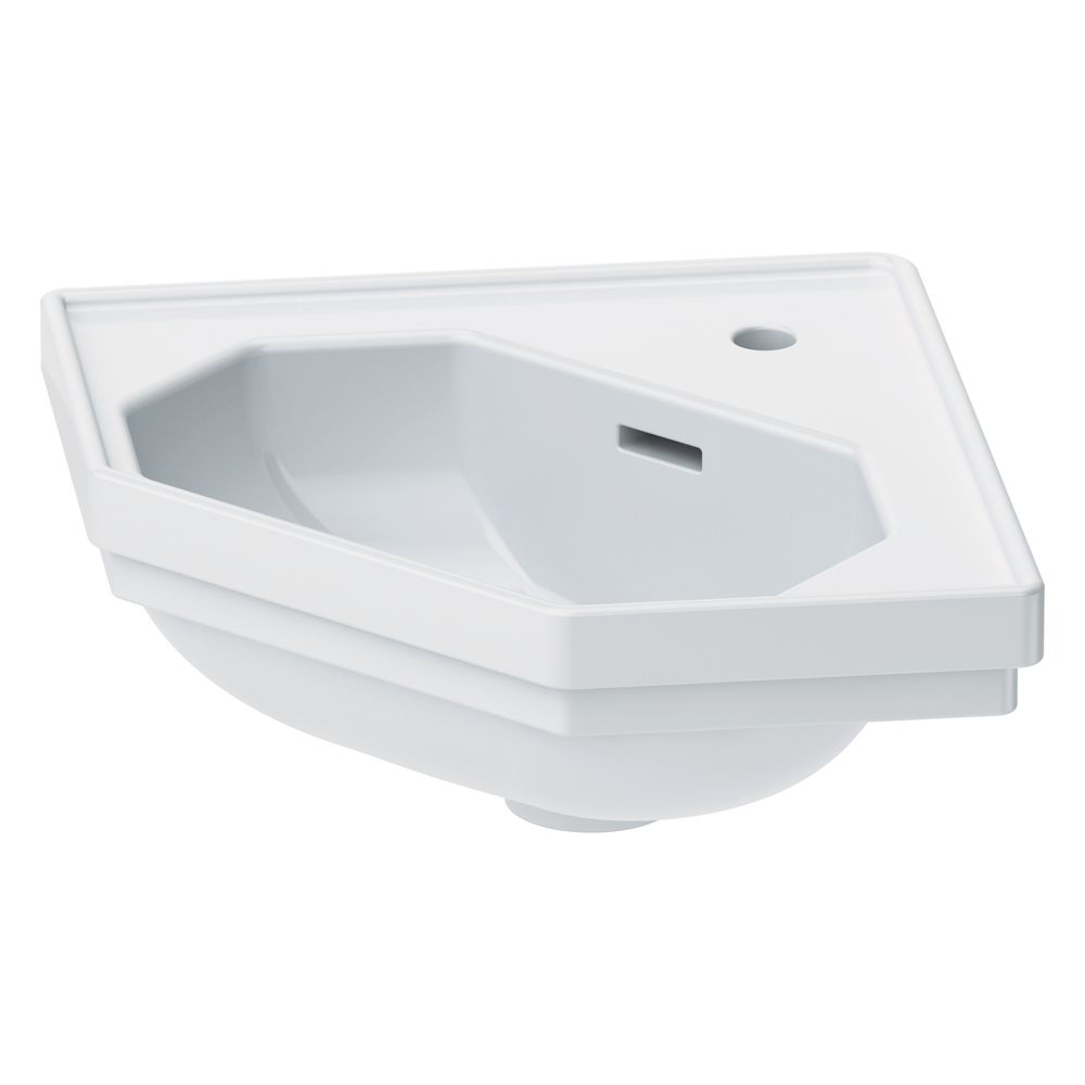 Duravit Serie 1930 Eck-Handwaschbecken 450x595x195mm, Weiß Hochglanz, Oktogonal,1 W... DURAVIT-0793420000 4021534100857 (Abb. 4)