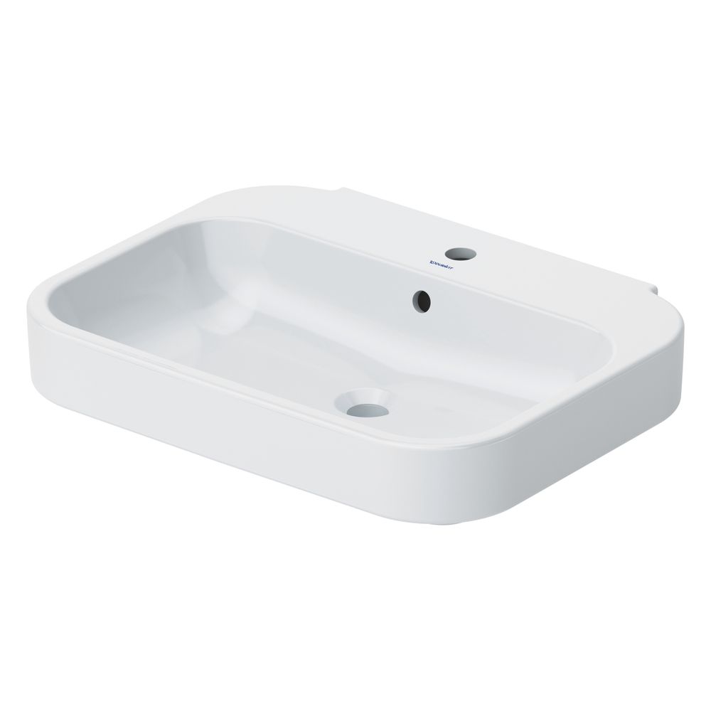 Duravit Happy D.2 Waschtisch 495x650x175mm wandhängend Weiß Hochglanz, Rechteckig,... DURAVIT-23166500001 4021534848728 (Abb. 4)