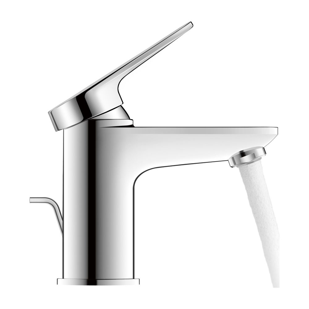 Duravit Wave Einhebel-Waschtischmischer S, Chrom, 5l/min, Hebelgriff, mit Garnitu... DURAVIT-WA1010001010 4067116105070 (Abb. 1)