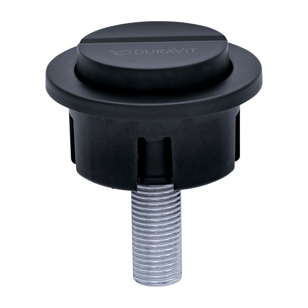 Duravit Spülkasten Drücker 135x115mm, Dual Flush, Kunststoff, Mattschwarz, Bedienun... DURAVIT-0074614600 4067116319361 (Abb. 1)