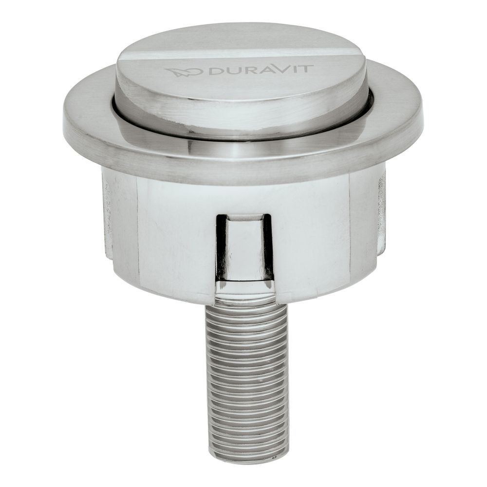 Duravit Spülkasten Drücker 135x115mm, Dual Flush, Kunststoff, Edelstahl gebürstet, ... DURAVIT-0074617000 4067116319385 (Abb. 1)