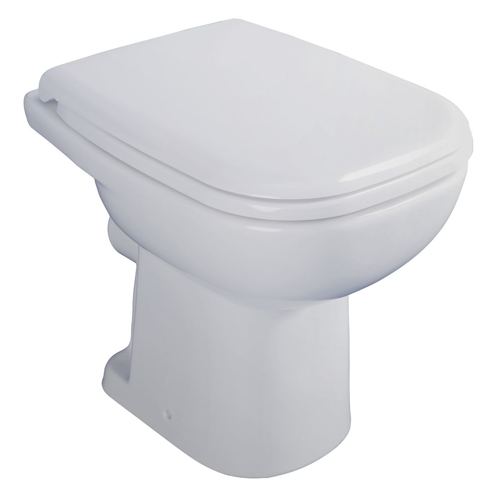 Duravit D-Code Stand WC 480x350x385mm, Weiß Hochglanz, 6l, Tiefspüler, halb offen, ... DURAVIT-2108090000 4021534344244 (Abb. 4)