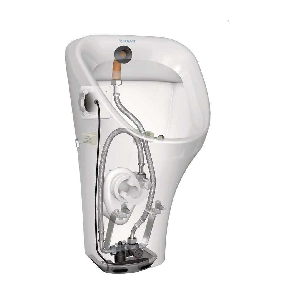 Duravit DuraStyle Urinal 340x300x560mm Weiß Hochglanz WonderGliss, geschlossen, Ab... DURAVIT-28043000001 4021534863806 (Abb. 1)