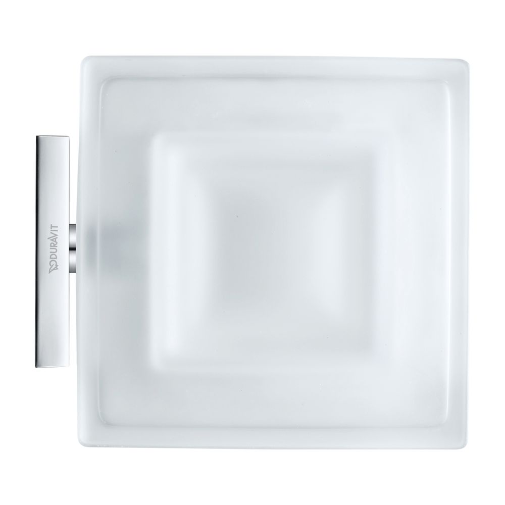Duravit Karree Seifenschale 115x122x50mm, Chrom/Mattweiß, Messing/Glas, wandhängend... DURAVIT-0099521000 4021534901096 (Abb. 3)