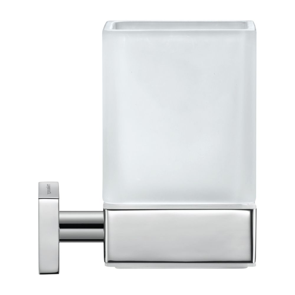 Duravit Karree Zahnputzbecher einzeln wandhängend, Position mitte, 100x69x110mm, Ch... DURAVIT-0099511000 4021534901089 (Abb. 2)