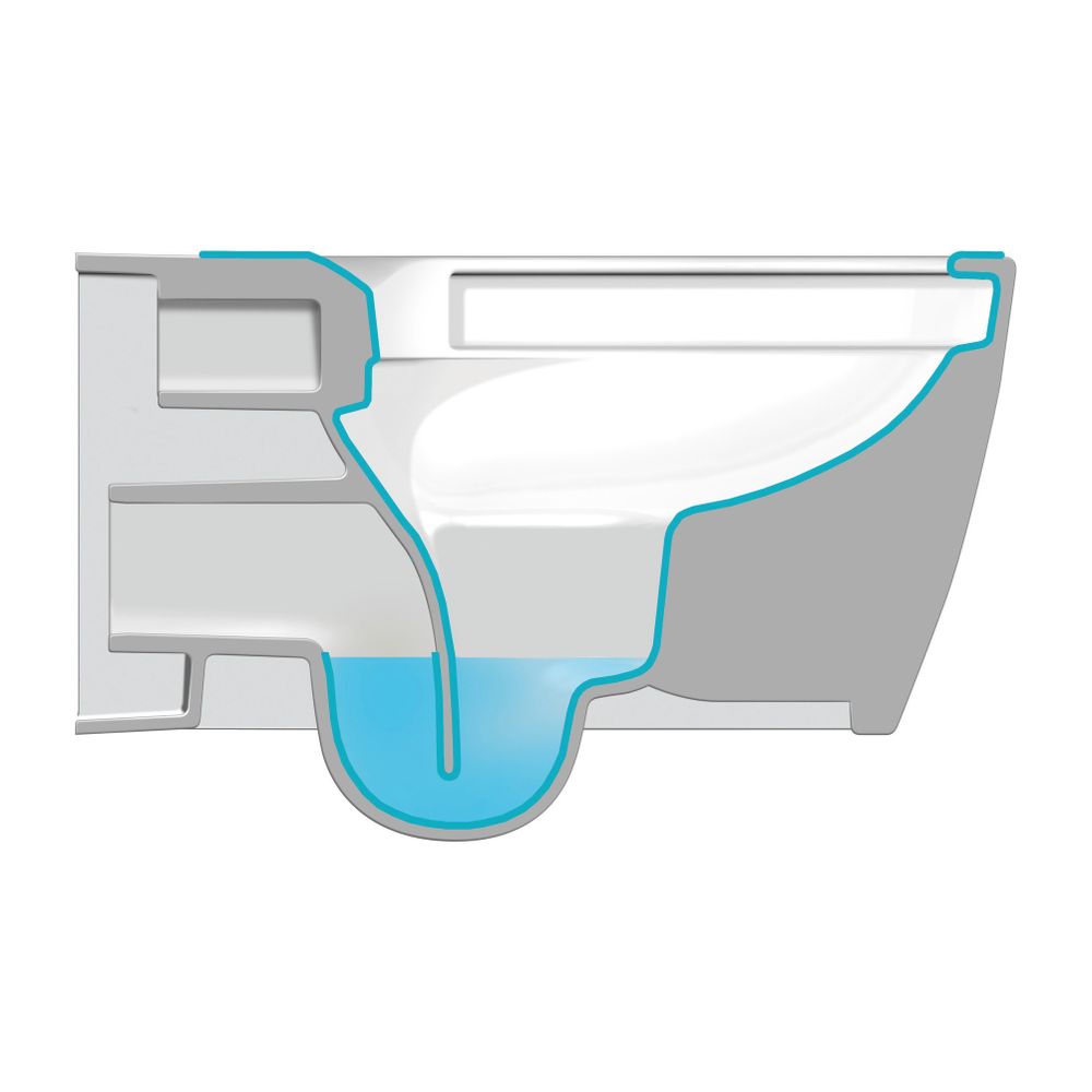Duravit ME by Starck Wand-WC 570x360x355mm, Weiß Hochglanz, 4,5l, WonderGliss, Tie... DURAVIT-25290900001 4021534966781 (Abb. 3)
