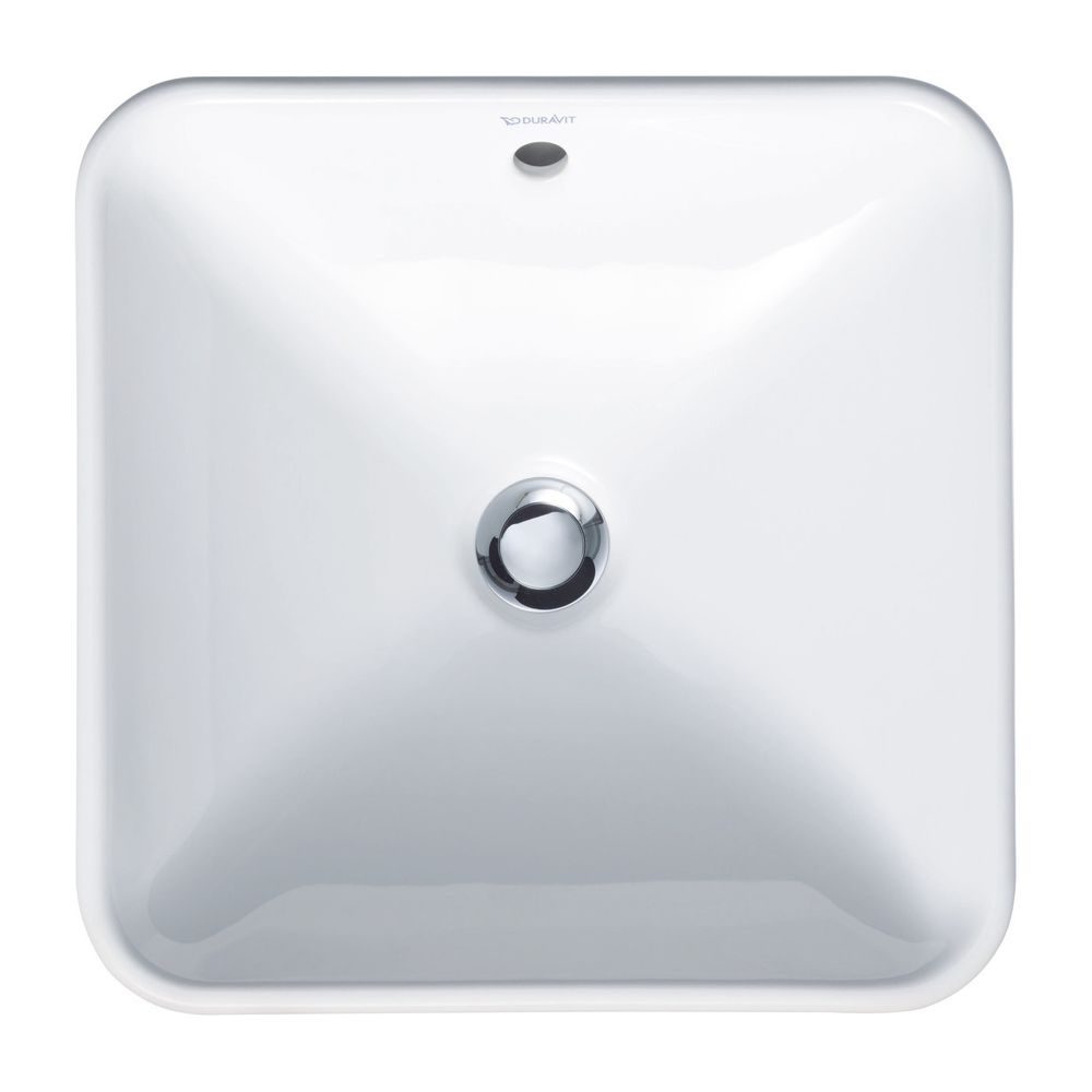 Duravit Design Classics Aufsatzbecken 420mm Weiß Hochglanz, Quadratisch, ohne HLB m... DURAVIT-0333420000 4021534333620 (Abb. 1)