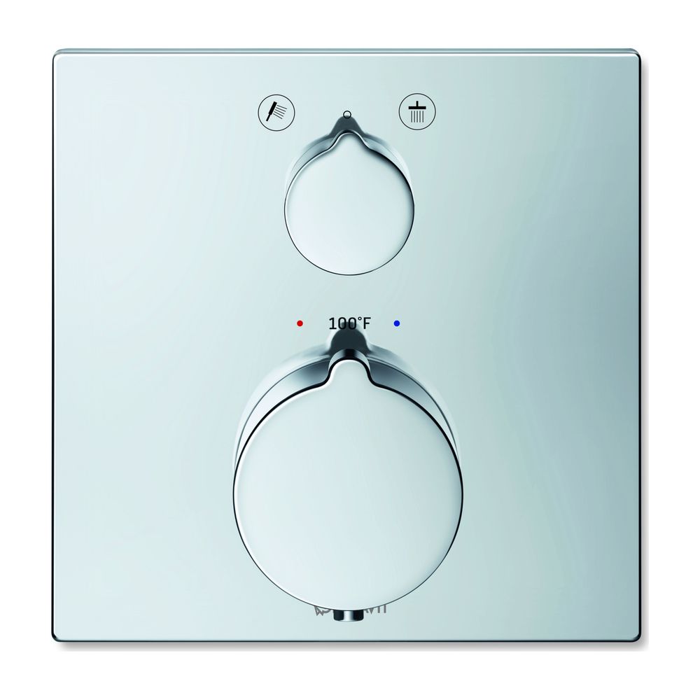 Duravit C.1 Brausethermostat Unterputz, Anzahl Verbraucher 2, Chrom Hochglanz, 20... DURAVIT-C14200013010 7612158492366 (Abb. 1)