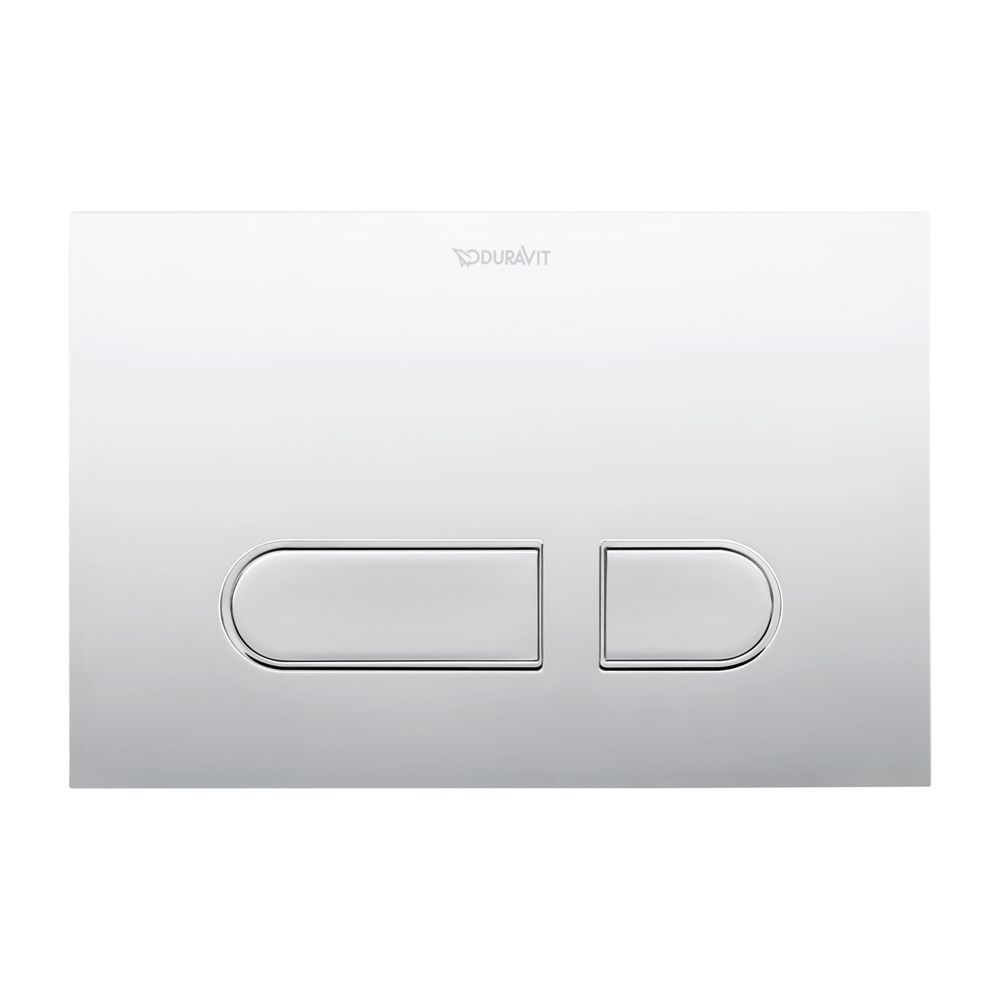Duravit DuraSystem A1 Betätigungsplatte mechanisch für WC Dual Flush Aufgesetzt/F... DURAVIT-WD5001021000 4053424507309 (Abb. 1)